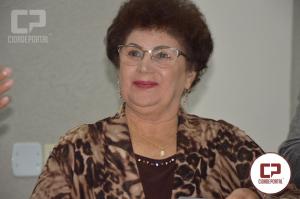 Professora Zilda Pimentel foi homenageada na Cmara de Goioer com Moo de Aplausos