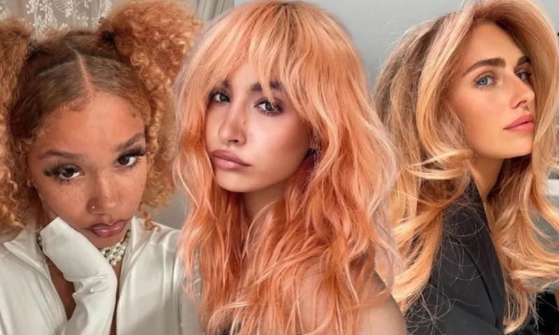 Peach Fuzz: 10 inspirações de cabelos coloridos com a cor do ano de 2024
