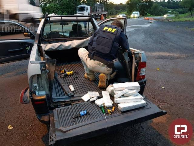 Polcia Rodoviria Federal apreende 92 kg de maconha em Cu Azul