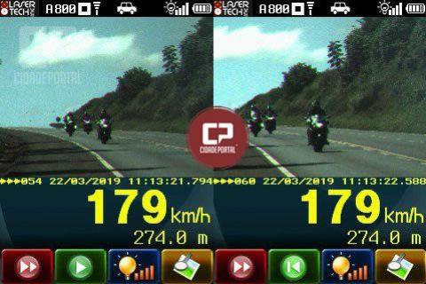 Flagrado a 179 km/h pelo radar da PRF, trio de motociclistas responder por crime de trnsito