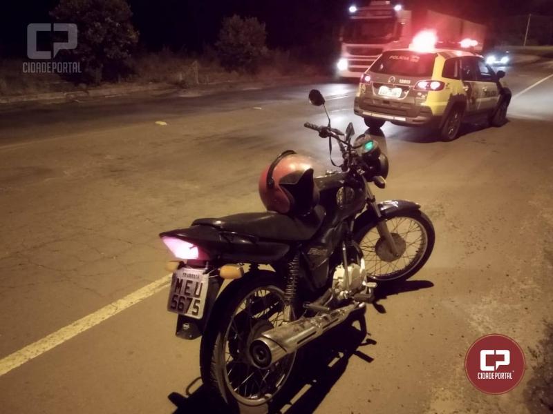 Motocicleta furtada em Ubirat foi recuperada pela Polcia Militar de Guara