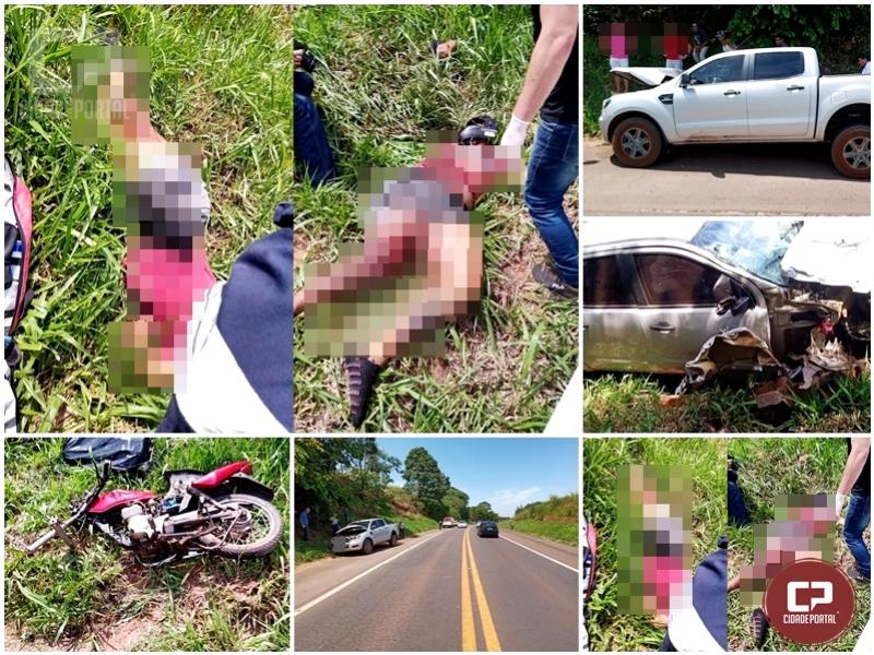Grave acidente deixa uma vtima fatal na PR-323 em Cruzeiro do Oeste