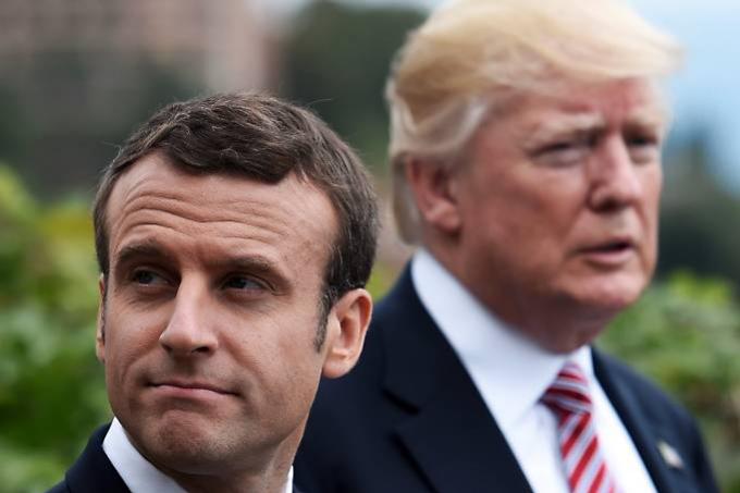 Macron e outros lderes da UE criticam tarifas dos EUA