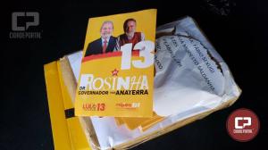 Material de propaganda eleitoral irregular contendo o Lula como candidato foi apreendido em Peabiru