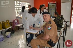 Polcia Militar realiza V Ao de Sade preventiva em Maring