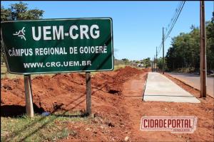 Prefeitura Municipal de Goioer inicia construo de calada do porto de entrada do CRG at o Jardim Universitrio