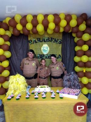 Polcia Militar comparece em aniversrio temtico de criana em Maring
