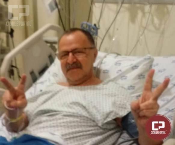 Aps cirurgia, vice-prefeito de Goioer se recupera em hospital de So Paulo