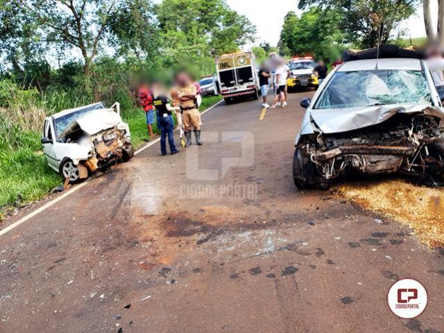Três pessoas morrem após colisão frontal na PR-461, no Paraná