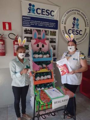 CESC realiza entrega dos mdulos de atividades e lembrancinhas da Pscoa  seus alunos