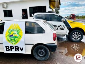 PRE de Cruzeiro do Oeste apreende veculo carregado com pneus contrabandeados na PR-323