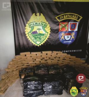 Policiais Militares do 7 BPM apreendem 270 kg de maconha em Cruzeiro do Oeste
