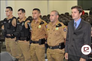 Deputado Marcio Pacheco entrega homenagens para cinco policias militares que se destacaram no estado