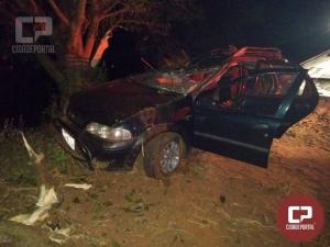 Trs pessoas sofrem ferimentos em acidente entre Cidade Gacha e Nova Olmpia