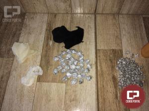 Uma pessoa foi presa pela Polcia Militar de Goioer com quase 200 pedras de Crack