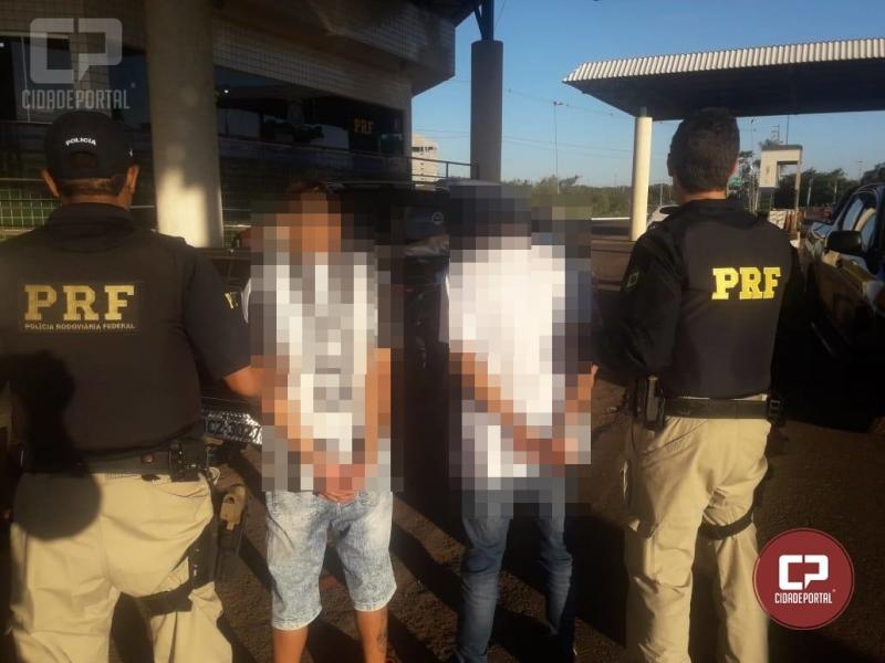 Polcia Rodoviria Federal apreende dois menores que levavam carro roubado para o Paraguai