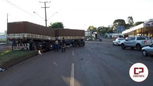 Grave acidente envolve uma carreta e dois veculos prximo ao posto Tio Patinhas em campo Mouro
