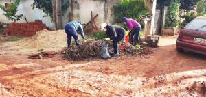 Arrastão de Limpeza retira mais de 10 toneladas de materiais inservíveis no Jardim Universitário, em Goioerê