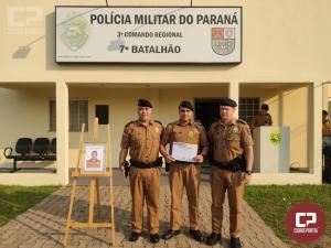 7 BPM realiza solenidade alusiva ao compromisso de militar nomeado ao primeiro posto em Cruzeiro do Oeste