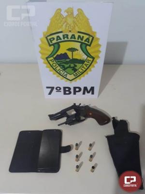 PM de Cruzeiro do Oeste apreende trs adolescentes por ato infracional, e prende homem por posse ilegal de arma