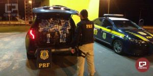 Homem  preso pela Polcia Rodoviria Federal com cigarros contrabandeados