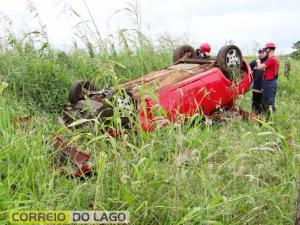 Uma pessoa fica ferida em acidente automobilstico entre Santa Helena e So Jos das Palmeiras