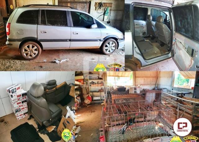 Polícia Militar recupera veículo após denúncia de rinha de galo em Tuneiras do Oeste