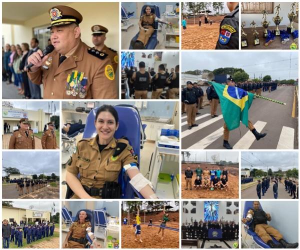 7° BPM encerra atividades celebrativas aos 168 anos da Polícia Militar do Paraná