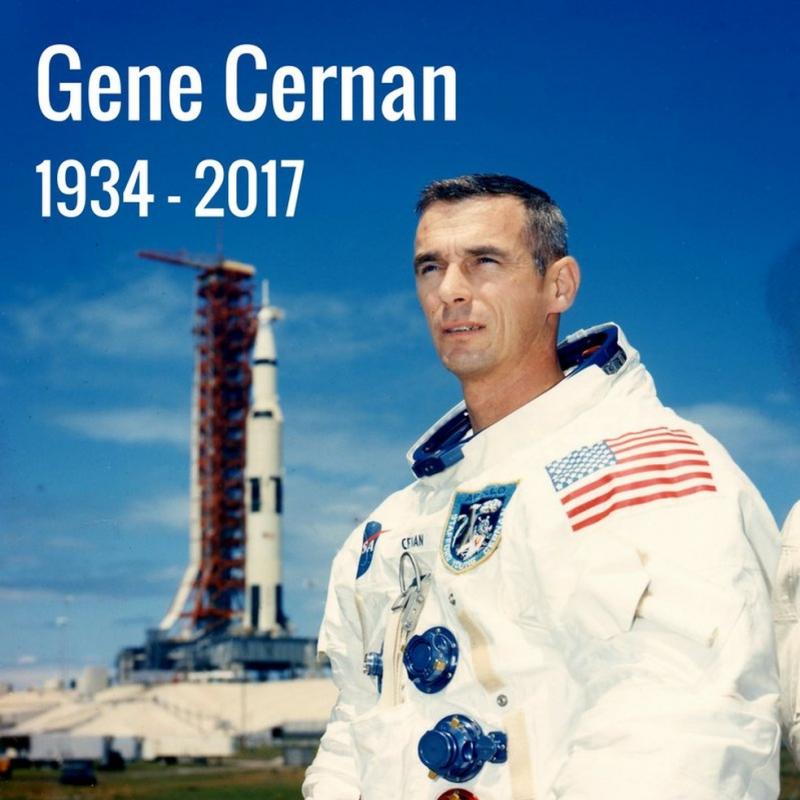 Eugene Cernan, ltimo astronauta a pisar na Lua, morre aos 82 anos