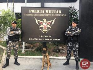 Soldado da Polcia Militar participa de torneio de aes especiais k-9 em Campinas/SP
