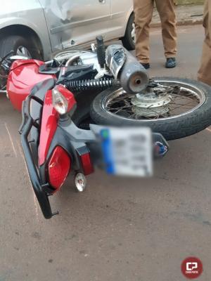 Acidente de trnsito em Goioer deixa motociclista ferido