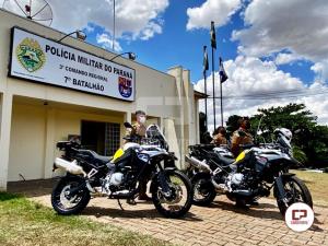 Novas motos são entregues à Polícia Militar e 7º BPM é contemplado com três