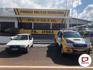 Posto Policial de Ipor apreende veculo com produtos contrabandeados do Paraguai