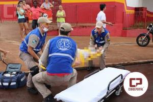 Motoqueiro foge sem prestar socorro aps atropelar mulher de 54 anos em Campo Mouro