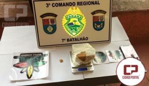 Polcia Militar do 7 BPM apreende drogas e objetos em Cruzeiro do Oeste