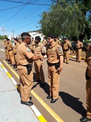 12 Policiais militares do 7 Batalho de Polcia Militar de Cruzeiro do Oeste foram promovidos