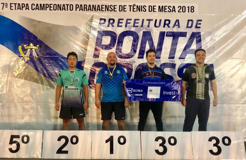Atletas de Goioer participaram do 7 Etapa do Campeonato Paranaense de Tnis de Mesa 2018 em Ponta Grossa