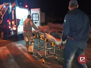 Motociclista fica ferido em acidente na noite deste sbado, 24, em Goioer