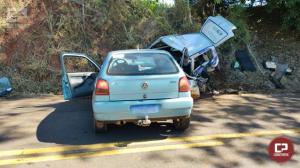 Duas pessoas ficam feridas em acidente na PR-479 entre Moreira Sales e Tuneiras do Oeste
