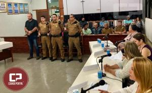 Policiais Militares do 7 BPM recebem moo de aplausos da Cmara Municipal de Cruzeiro do Oeste