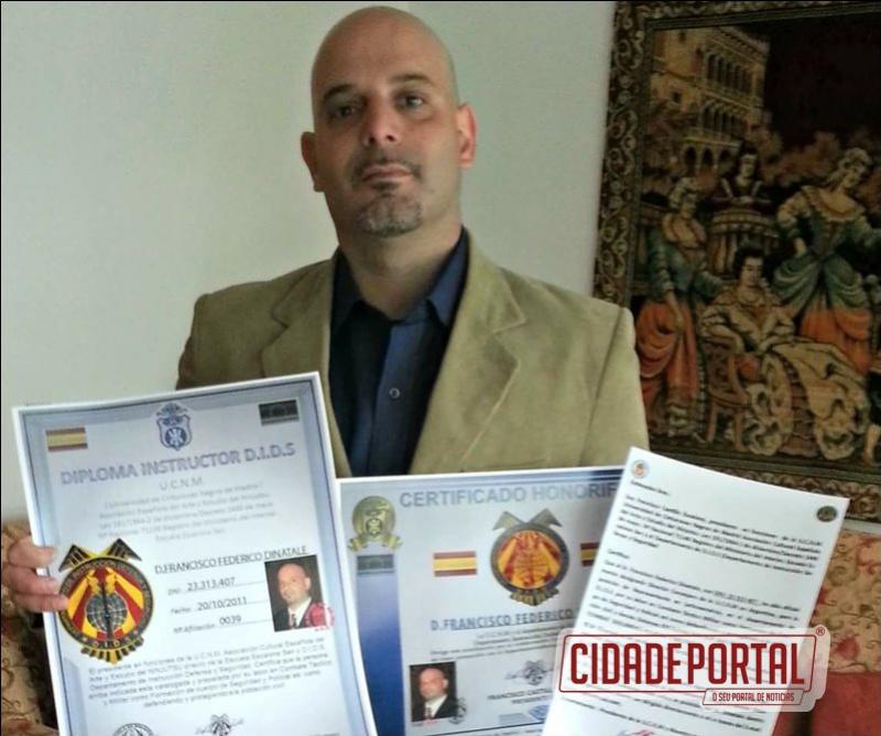 Professor Federico Dinatale  Representante no Brasil de Organizao Europeia em segurana e defesa pessoal