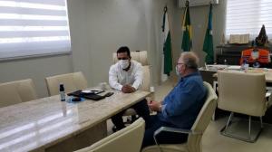 Prefeito Betinho Lima recebe empresrio Mrio Pelisson para anunciar futuro empreendimento em Goioer
