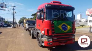 Goioerenses realizam carreata em protesto aos abusivos preos dos combustveis no Brasil