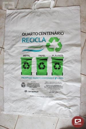 Quarto Centenrio realiza melhoria na coleta de materiais reciclveis